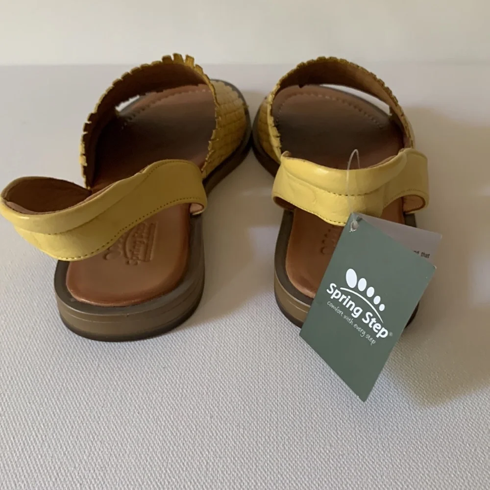 Spring Step GELSI-Y Yellow Sandals